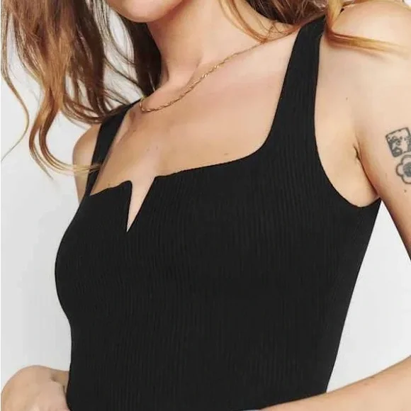 Reformation Ossie Knit Tank - Black Ribbed - size medium - Picture 7 of 7